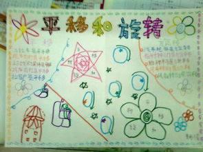 与旋转图形设计手抄报 数学图形手抄报