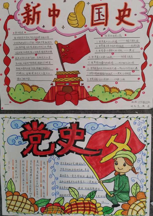 传承红色基因祝建党百年手抄报 传承家风手抄报