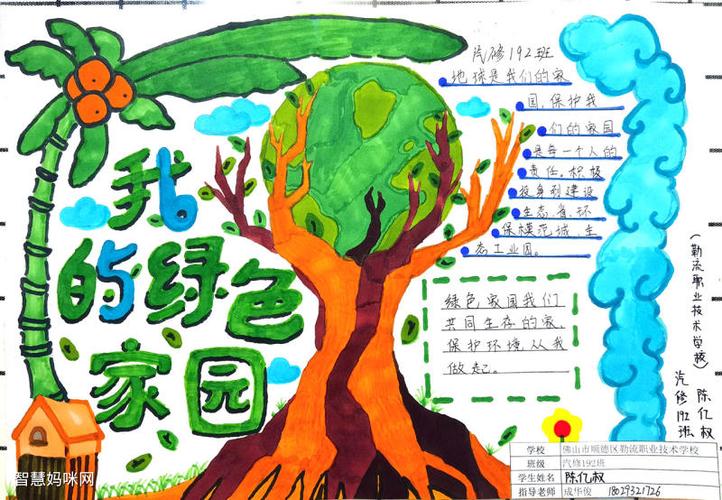 秦岭绿色保护手抄报 保护绿色手抄报