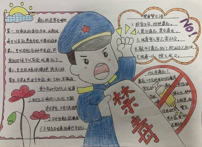 关于法制禁毒手抄报 法制手抄报