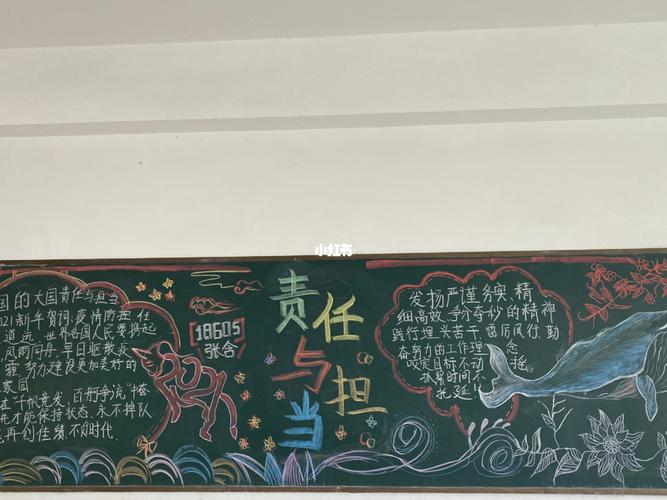 有责任感的黑板报 黑板报图片大全
