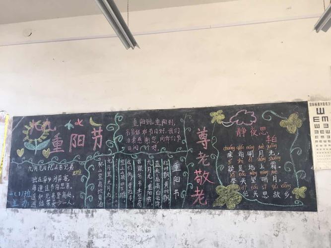 尊老爱幼伴我随行黑板报 我和我的祖国黑板报图片大全