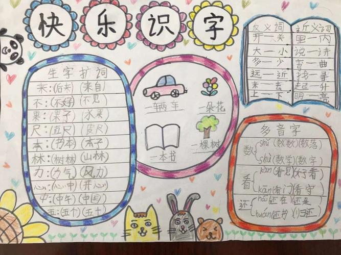 三年级上册认字手抄报 三年级上册手抄报