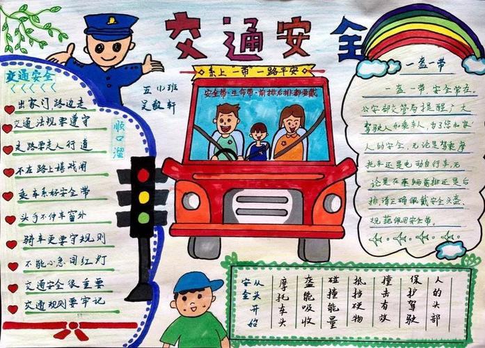 遵守规则安全出行的手抄报 文明出行手抄报