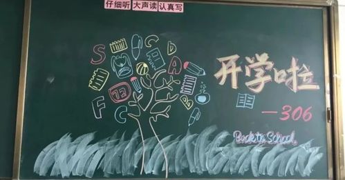 高中开学第一天黑板报 开学第一课黑板报图片大全
