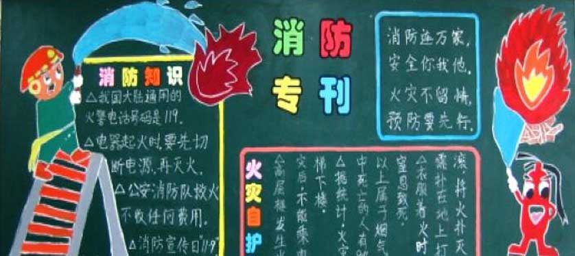 119中学生黑板报 中学生黑板报图片大全
