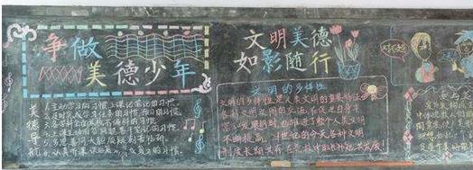 童眼看顺德怎么画黑板报 画黑板报图片大全
