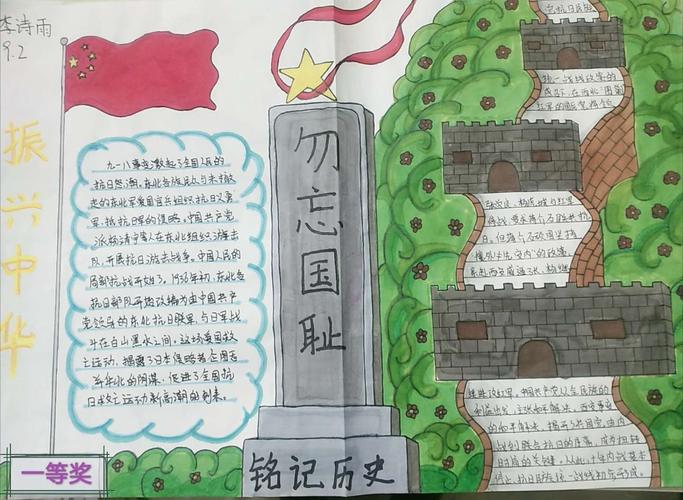 1209勿忘国耻手抄报 勿忘国耻手抄报