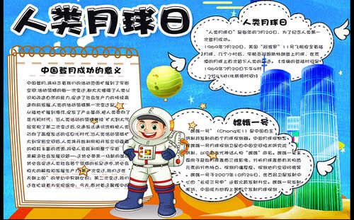 月球和地球和太阳的手抄报 月球手抄报