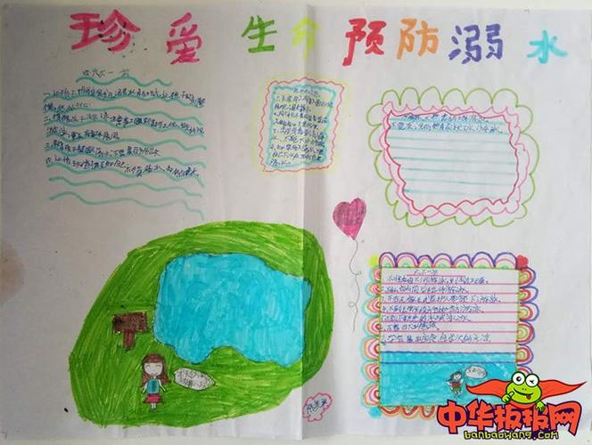 简单珍惜生命健康生活手抄报 珍惜生命手抄报