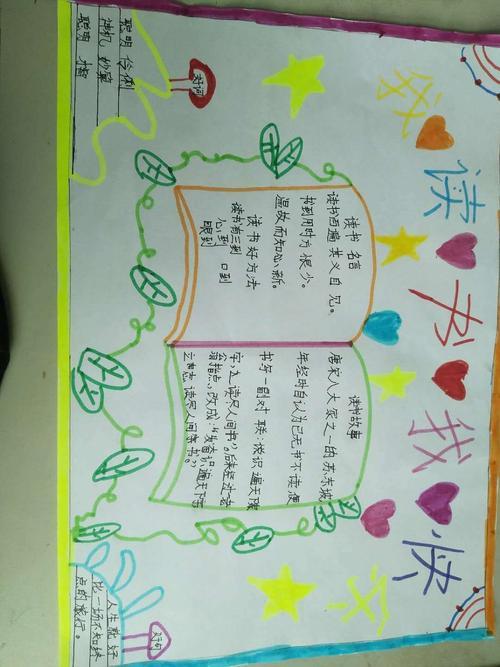 读书阅读伴我成长手抄报 阅读伴我行手抄报
