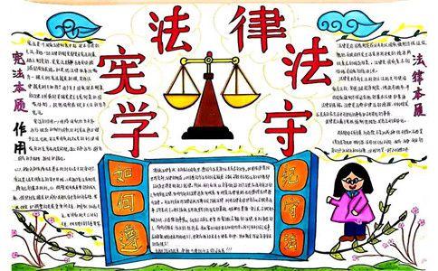 倡导文明宣传法制手抄报 法制宣传手抄报