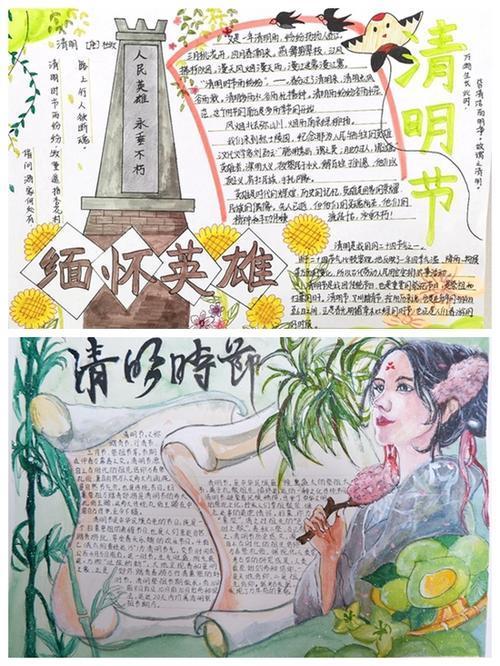 腼怀先烈传承美德手抄报 缅怀先烈手抄报
