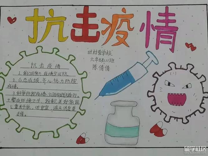 疫情一级响应手抄报 手抄报简单又好看