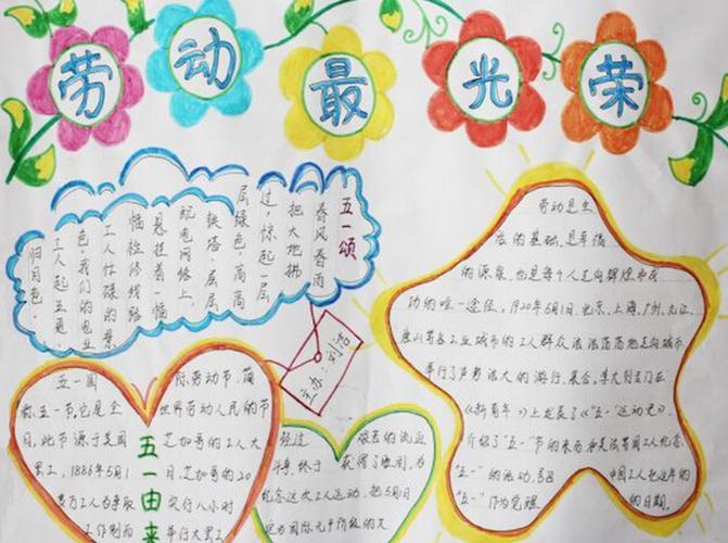 关于五一劳动节的来历手抄报 五一劳动节手抄报