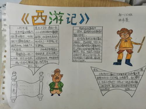包里的孙悟空读书手抄报 读书手抄报