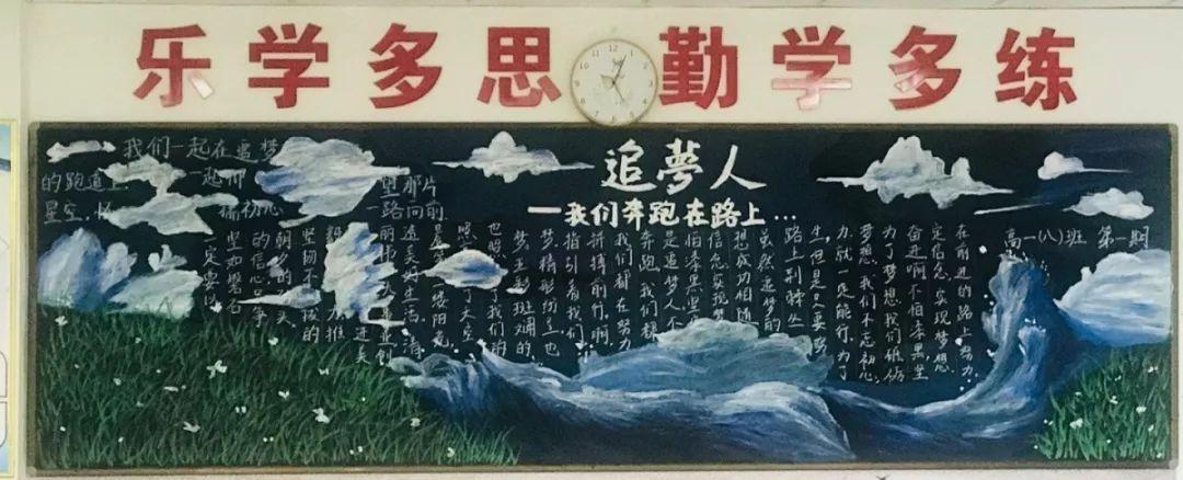 追梦中国黑板报 中国黑板报图片大全