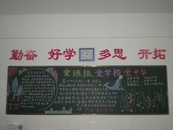 关于赞美学校的黑板报 学校黑板报图片素材