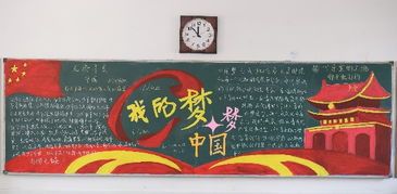 中国有我黑板报 我和我的祖国黑板报图片素材