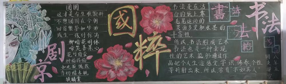 国粹文化源远流长黑板报 黑板报图片大全