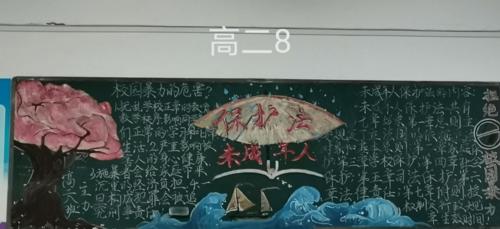 加强未成人思想道德建设黑板报 黑板报图片素材