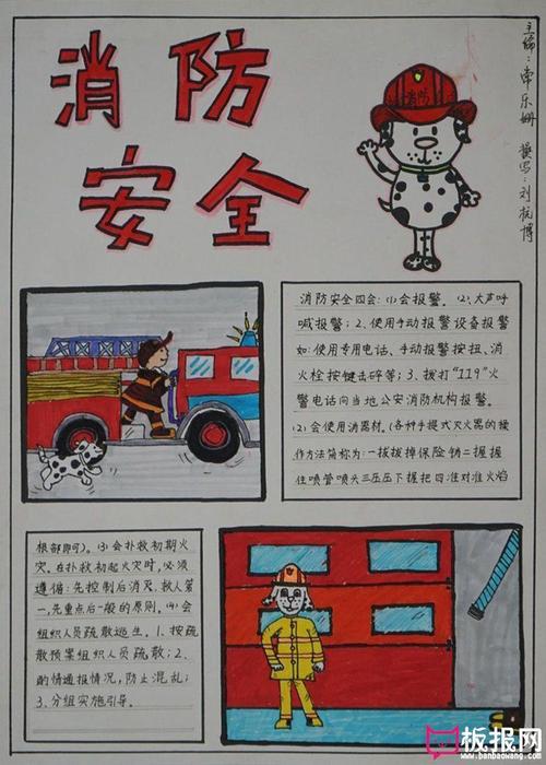 关于消防安全问题的手抄报 消防安全手抄报