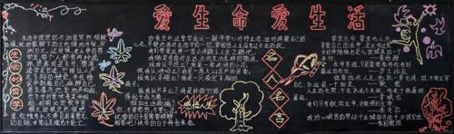 珍惜时间热爱生命的黑板报 黑板报图片大全