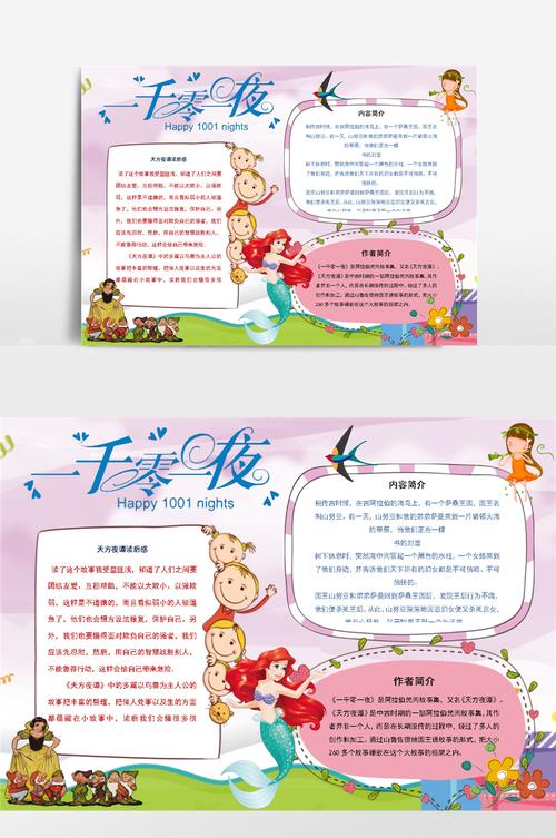 1001夜故事手抄报 2023手抄报