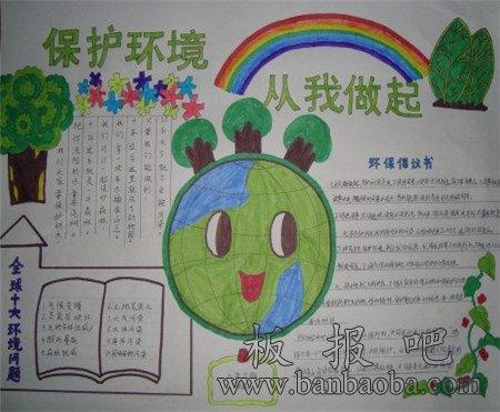 让绿色在生命中流淌手抄报 生命手抄报