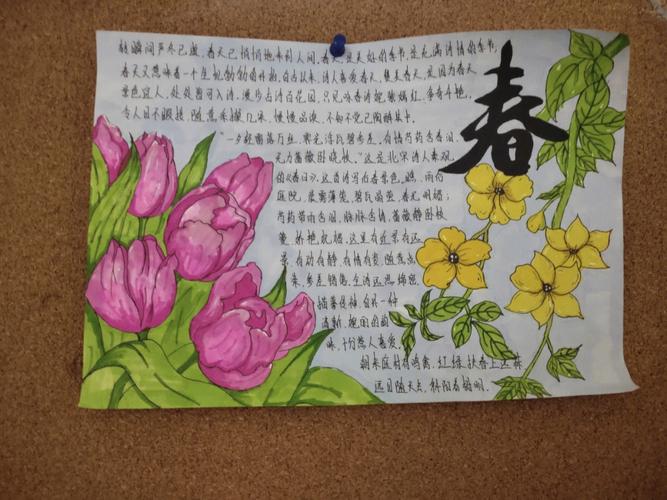 关于送春天的手抄报 春天的手抄报