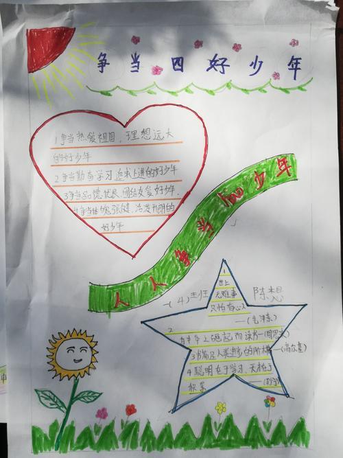 争做明善之星好少年手抄报 好少年手抄报