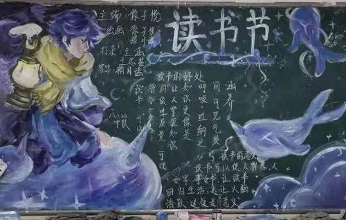 健康读书伴我成长高中黑板报 我和我的祖国黑板报图片素材
