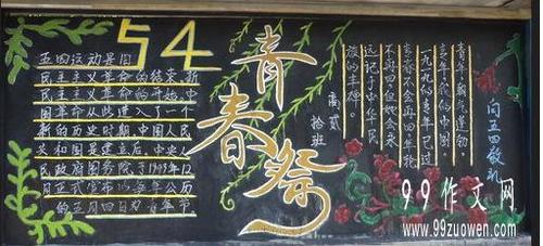 云岭青年黑板报 青年节黑板报图片素材
