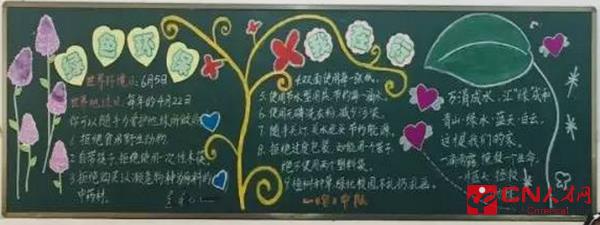 关于湿地保护的黑板报 保护环境黑板报图片素材