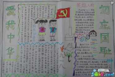 邓世昌纪念馆的手抄报 烈士纪念日手抄报