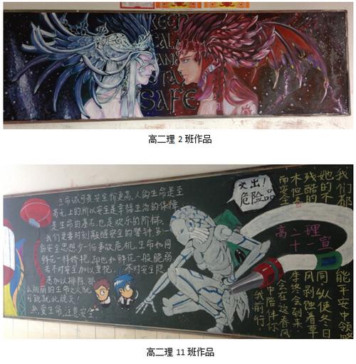 有关高中生校园安全黑板报 高中生黑板报图片素材