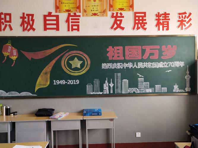 关于建国70周年黑板报 70周年黑板报图片素材