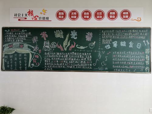 爱粮惜粮黑板报 黑板报图片素材