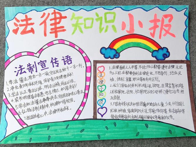 法律与我同在手抄报 法律手抄报
