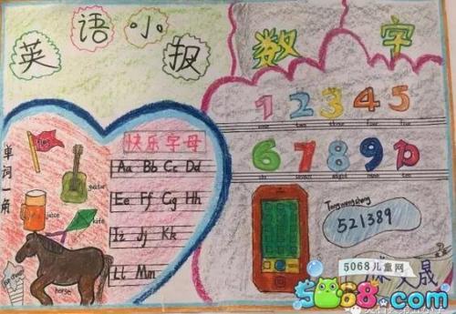 关于三年级数字的英语手抄报 三年级数学手抄报