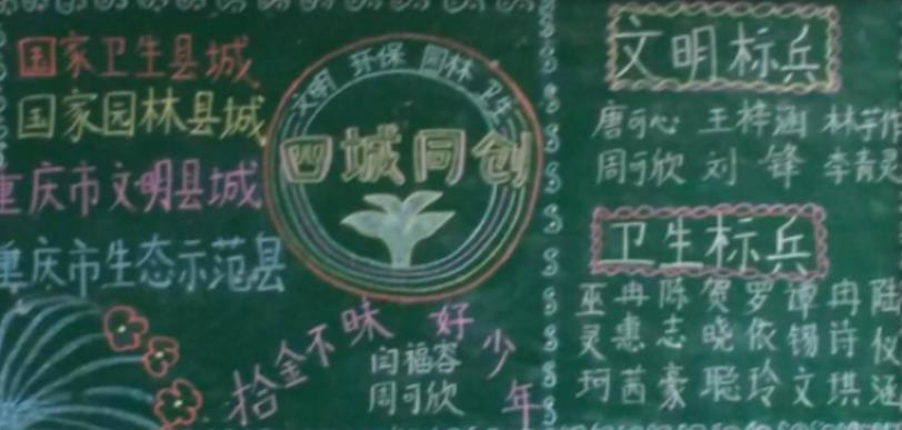 四城同创黑板报 黑板报图片大全