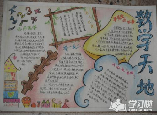关于语文教学的手抄报 数学的手抄报