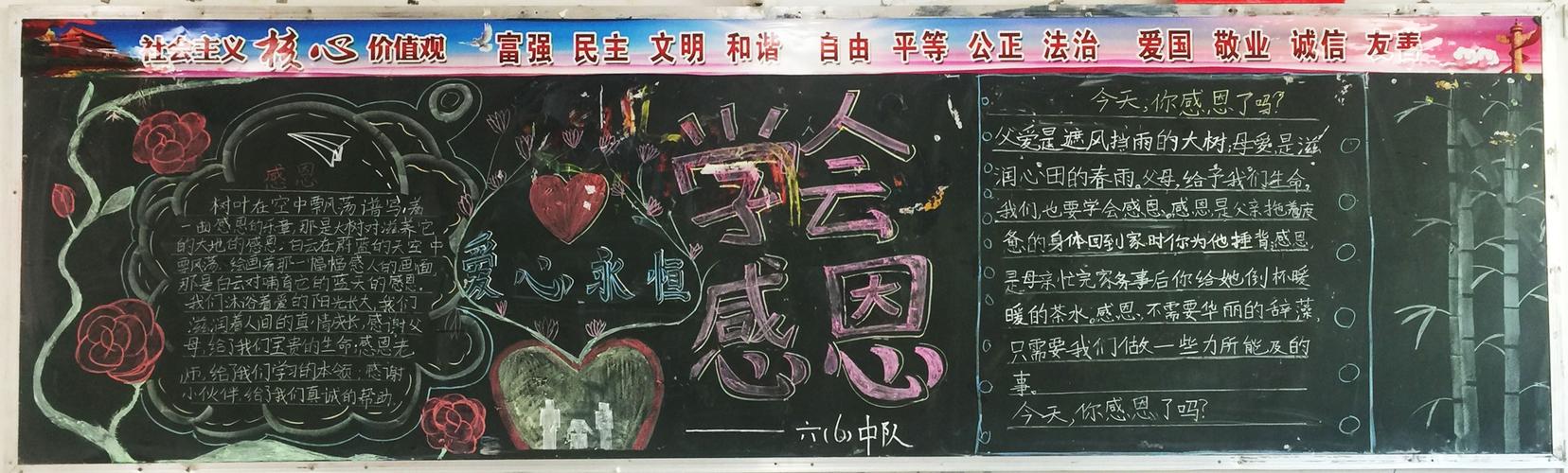 公益献爱心的黑板报 黑板报图片大全