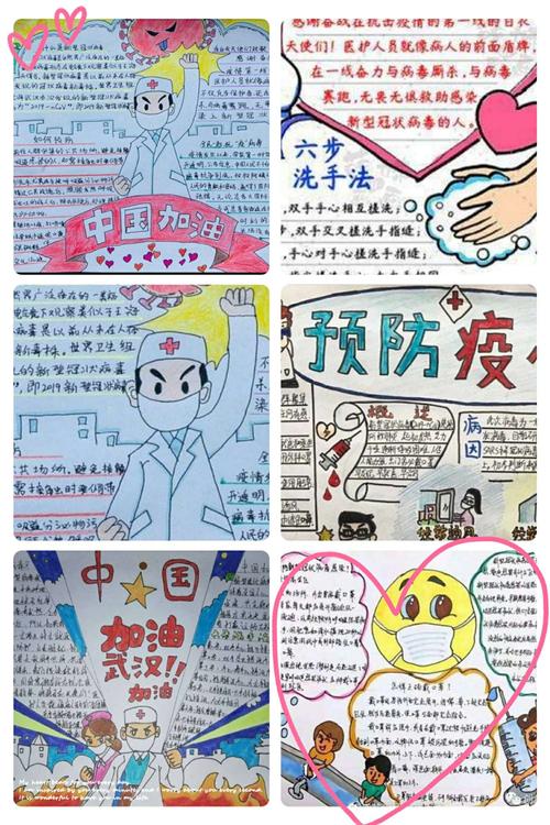 对医护人员的敬敬的手抄报 少先队员的手抄报