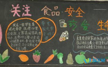 食品卫生安全为主题出一期黑板报 安全主题黑板报图片大全