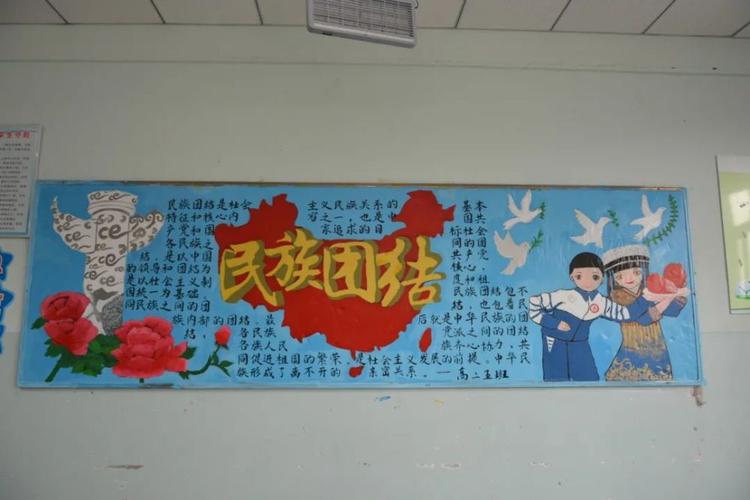 集体团结黑板报 民族团结黑板报图片大全