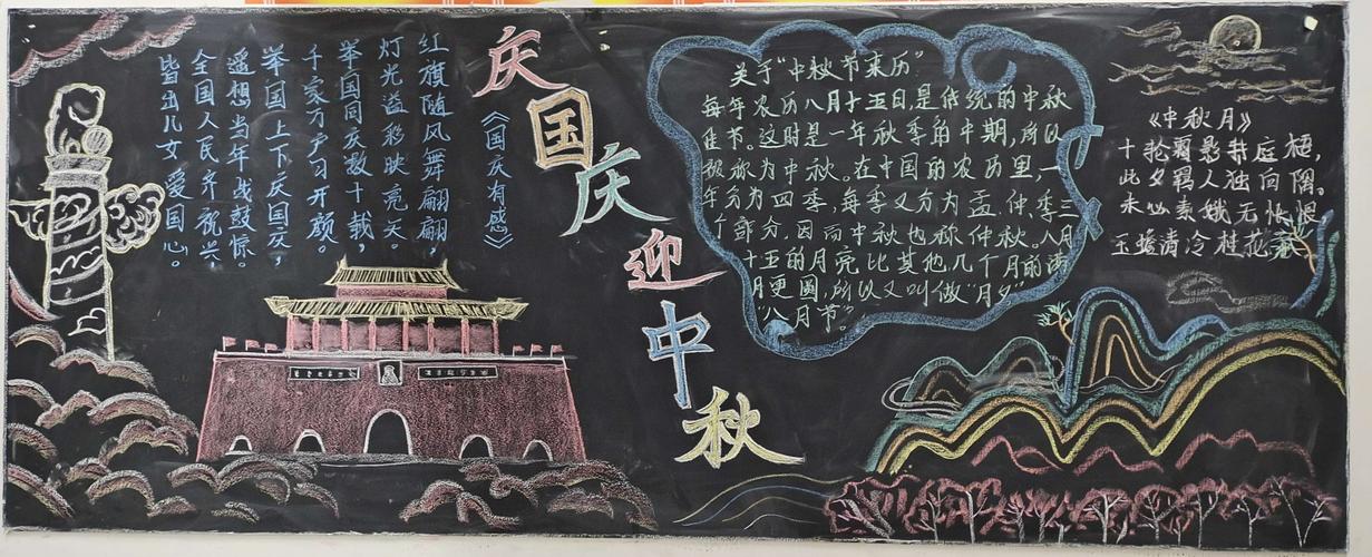 中秋部队黑板报 部队黑板报图片大全