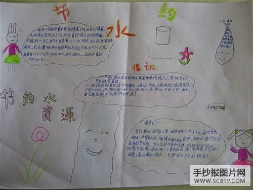 关爱九龙江节约水资源手抄报 节约水资源手抄报
