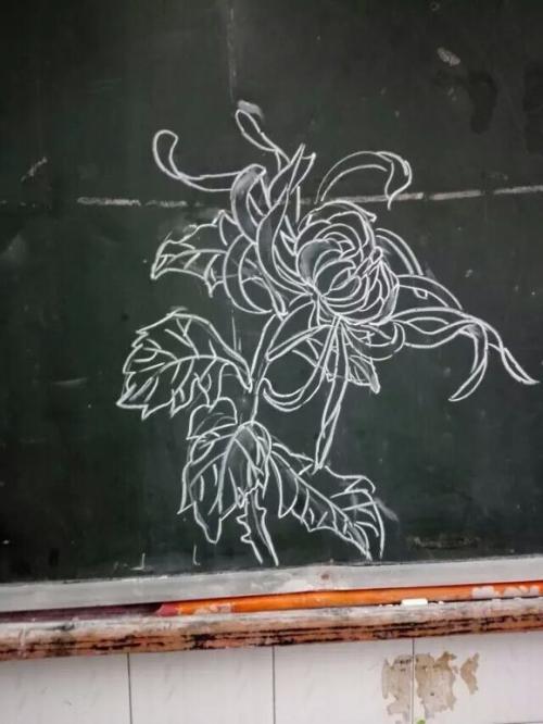 四君子简单黑板报 简单的黑板报图片大全