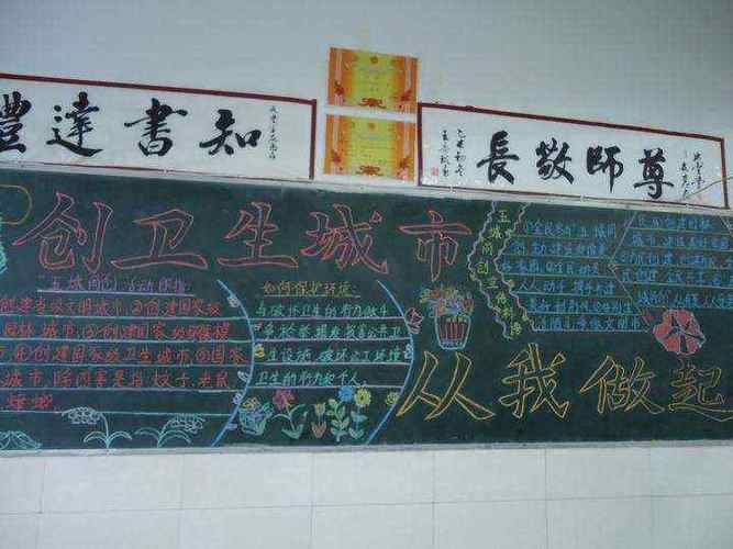 城建黑板报 黑板报图片素材